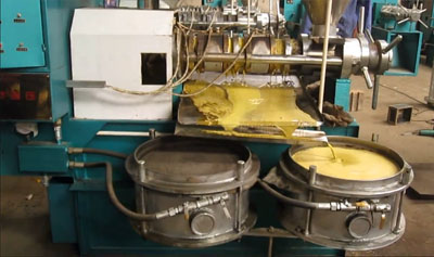 新型螺旋榨油機運作過程